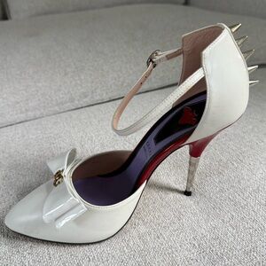 NEW Gucci White and Red Women's Heels / Size 38